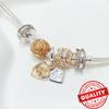 925 Sterling Silver Charm Sparkling Star Moon & Sun Pendant Fit Original Bracelets DIY Women Necklace Jewelry Gift