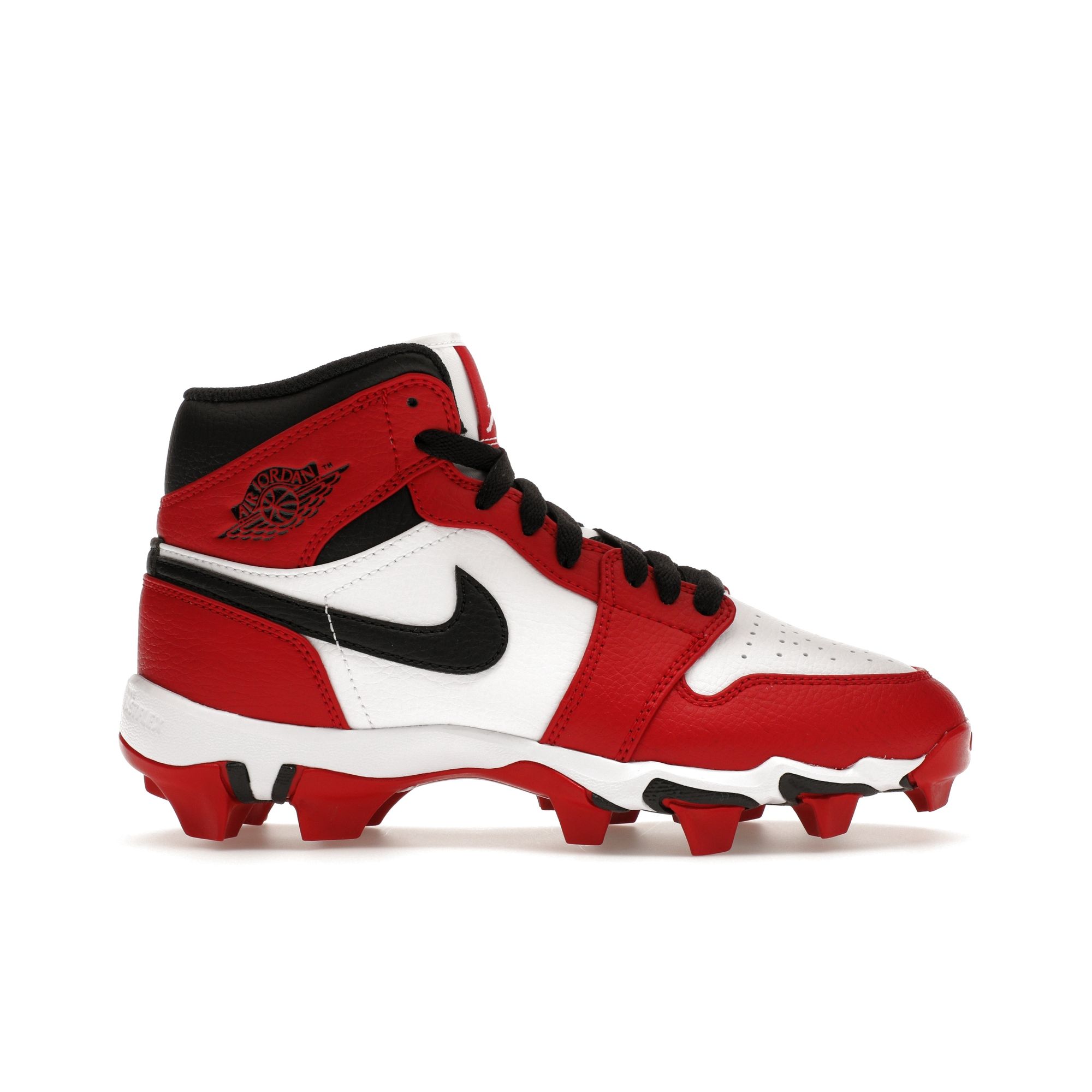 

Air Jordan Jordan 1 Mid Cleat GS Chicago Детские кроссовки Белый Черный Gym-Red HF6883-106 38