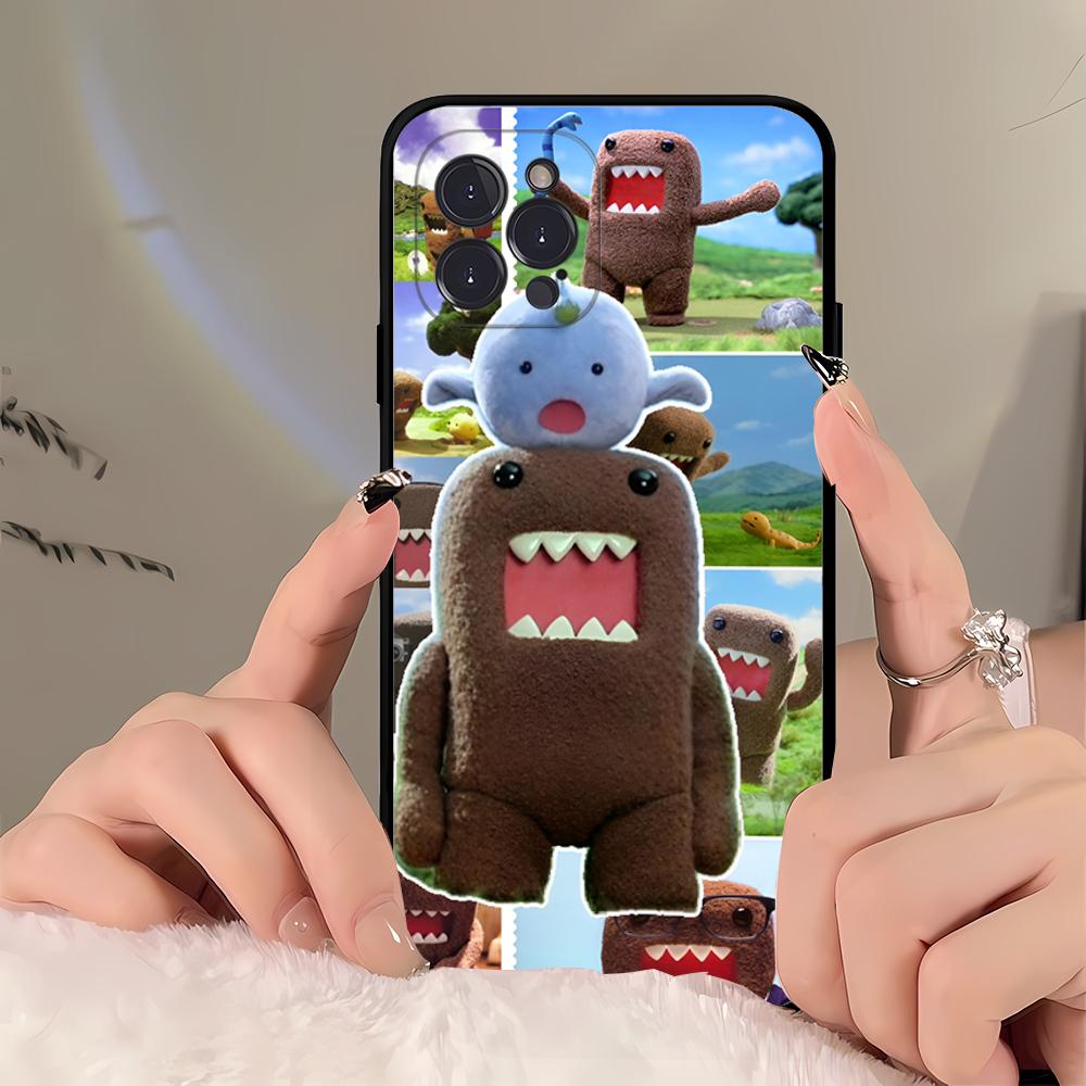 Cute Domo kun  Phone Case For iPhone 16 15 14 11 12 13 Mini Pro XS Max Cover 6 7 8 Plus X Funda Shell