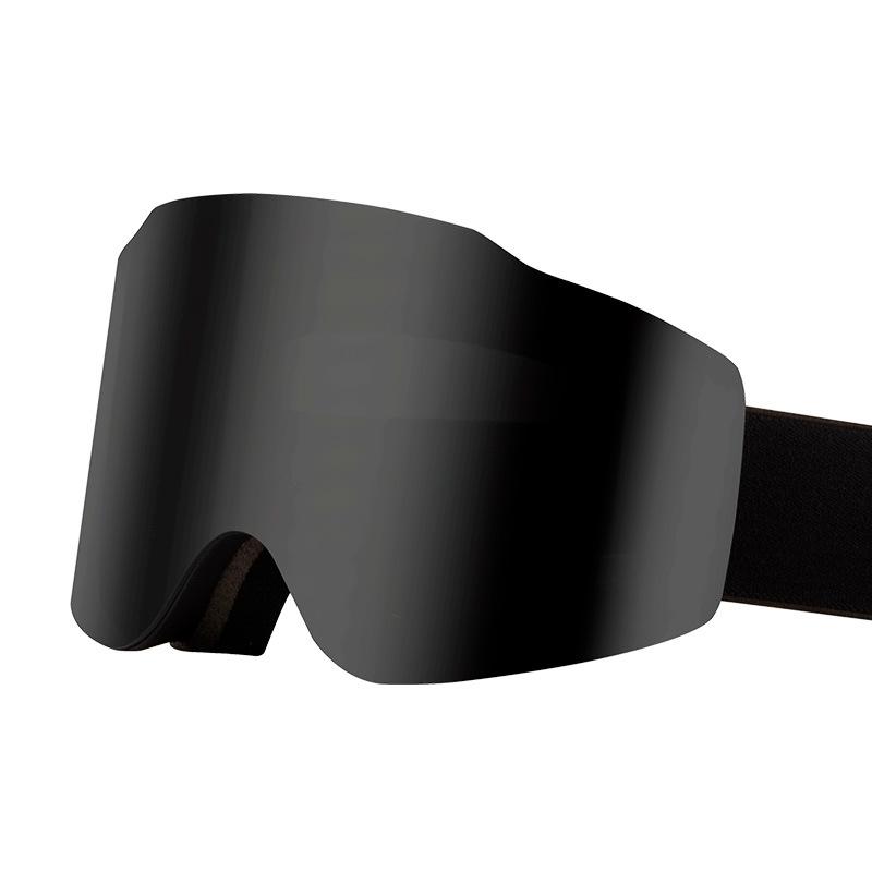 Magnetic double-layer anti-fog ski goggles, outdoor sports glasses, compatible with prescription lenses, UV protection goggles