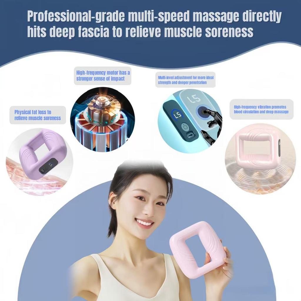 Elektrischer Körper-Faszienring Fitness-Massagegerät Vibrations-Formgeber für Bauch, Bauch und Taille Tiefengewebemassage