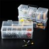 Plastic Hardware Toolbox with 6 Storage Case Hardware Tool Organizer Tool Storage Box  Home Use