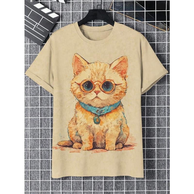 Letní zvířecí leopardí 3D potisk trička Dámské Streetwear Ležérní móda Y2k Krátký rukáv Tričko O-výstřih Trička Topy Oblečení