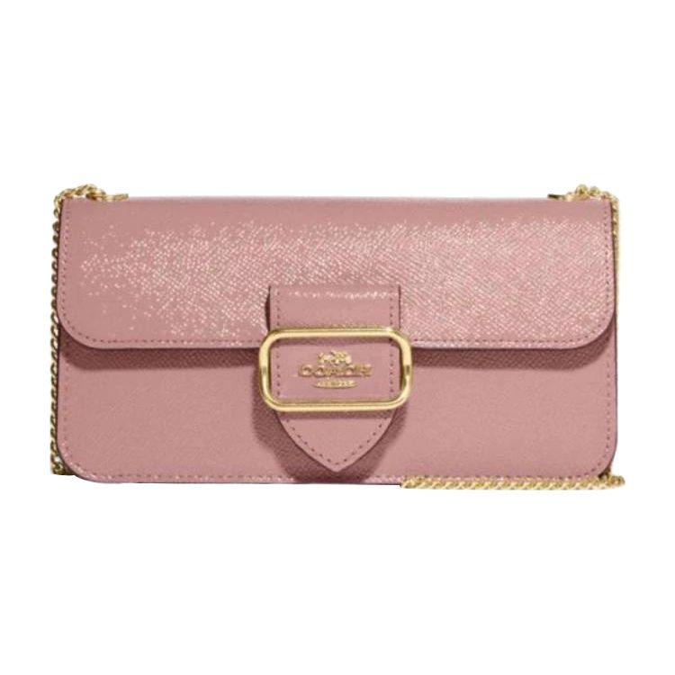 Coach Morgan Crossbody Bag Women Patent Crossgrain Leather Shoulder Purse CF476-IMDRO Basic Set (Bag+Dust Bag)