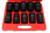 Zestaw Nasadek Udarowych  1"  10 Cz. 24. 27. 30. 32. 33. 34 .36. 38. 41. 46  Mm Ze Stali Crmo Din 3129 Waryński