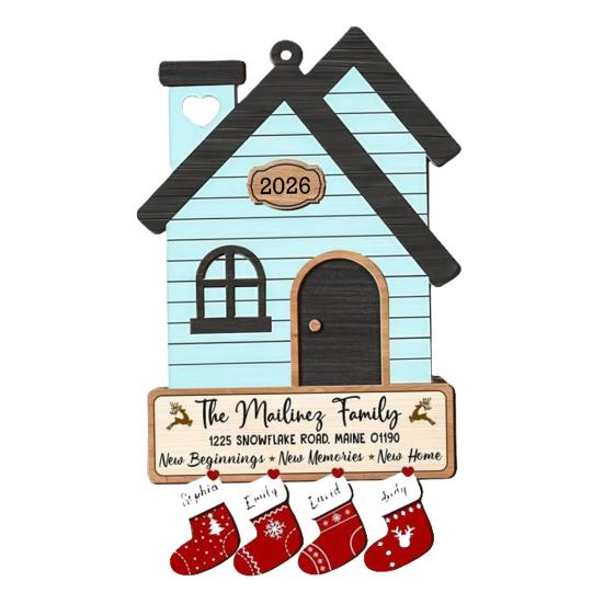 Housewarming Gifts for New House Wooden Hanging New Home Ornament First Home Owners Gift for Women Couple