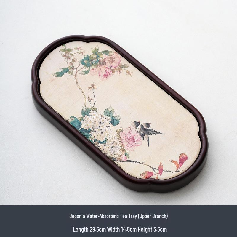 Water Absorbent Tea Tray - Small Chinese Gongfu Tea Set Accessory and Coaster for Tea Ceremony.