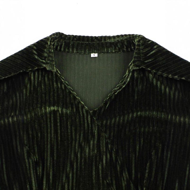 Women's Vintage Autumn/Winter Velvet Elegant V-Neck Long-Sleeve Tie-Waist Christmas Full-Skirt Dress