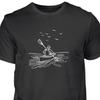 Kajak T-Shirt Minimal Design, Outdoor Abenteuer Shirt, Wasser Sport Tee, Natur Shirt, Boho Camping T-Shirt, Paddel Vibes, Kayak Shirt Herren
