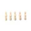 Wood Puppets Handmade Male Female Wedding Decoration Unpainted Figures Wooden Peg Doll Wood Crafts