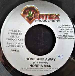 7inch Record NORRISMAN - Home And Away NONE Vertex Producti Jamaica Reggae, Ska & Dub Used