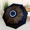1pc Eagle Mandala Auto Open/close, All-Season Portable Folding Umbrella for Women & Men, Travel, Everyday, Formal Events - Compact Luxury Parasol, Out