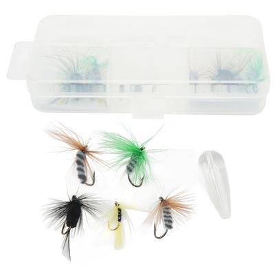 Fly Fishing Flies Kit Fly Fishing Bait Kit with Thrower Hook Swivel Plastic Beads Storage Box