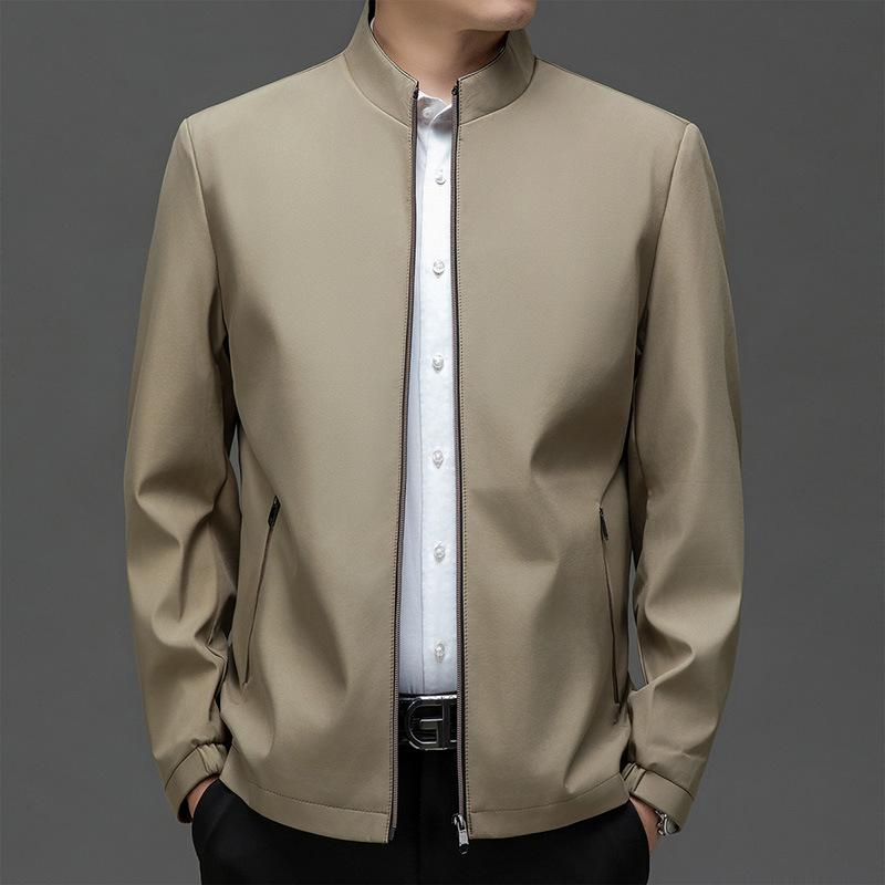 Men's Stand Up Collar Jacket, Casual Versatile Business Jacket, Men's