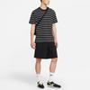 Nike Breathable Striped Short Sleeve Sportswear T-Shirt Men Tops Black DM8880-010