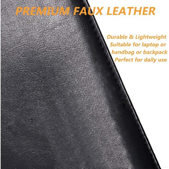 Leather Portfolio Folder Padfolio, Business Padfolio Organizer Document Planner Portfolio Binder Storage Pocket for Legal Pad Holder Paperwork Phone