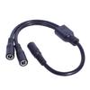 Durability DC5521 Y Splitter Extension Cable DC5.5x2.1mm Power Cord Wire for Home Security Cameras Accessories