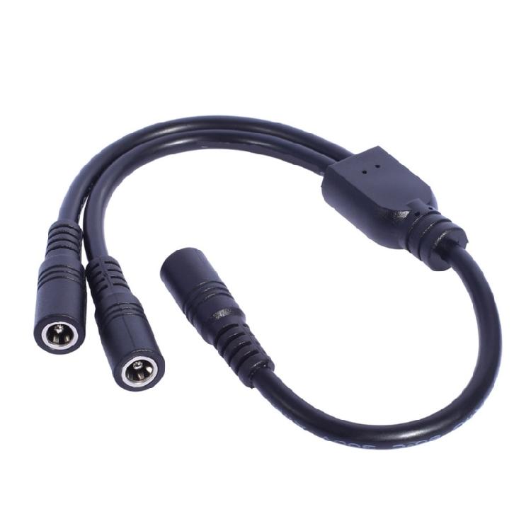 Durability DC5521 Y Splitter Extension Cable DC5.5x2.1mm Power Cord Wire for Home Security Cameras Accessories