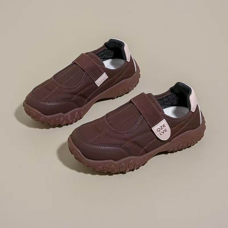 Versatile Casual Sports Shoes New Autumn Breathable Campus Style Velcro Flat Bottom Student Girl