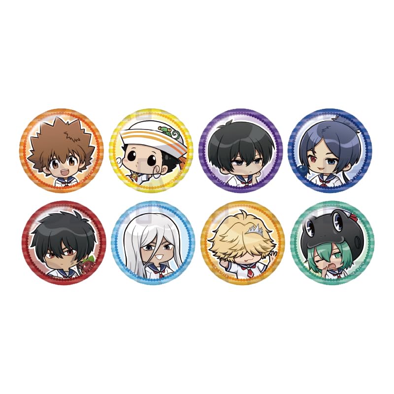 Katekyo Hitman Trading Can Badges Fruit Pop Box of 8 Reborn! Ver.