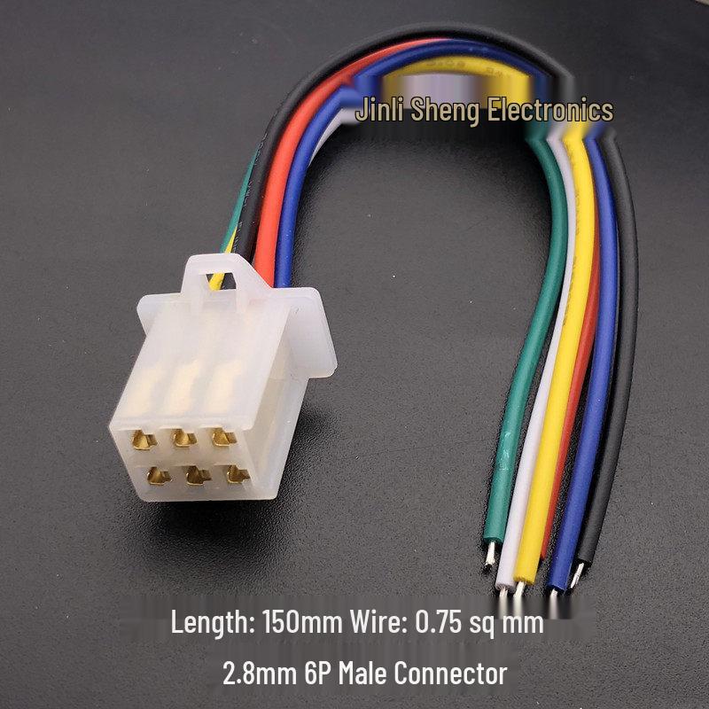 Electric Vehicle Handlebar Controller Connector: 2/3/4 Wire 2.8 Model Male/Female Plug