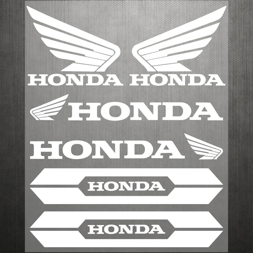 Vinyl Honda Sticker Logo Motorcycle Hemet Decal Waterproof Reflective