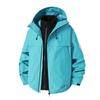 Unisex Outdoor Hiking Jacket With Removable Hood Windproof Breathable Waterproof Shell Winter Trekking Mountaineering