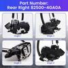 Rear Right Door Lock Actuator 825004GA0A for Infiniti 2014-2017 Models (Part 82500-4GA0A).