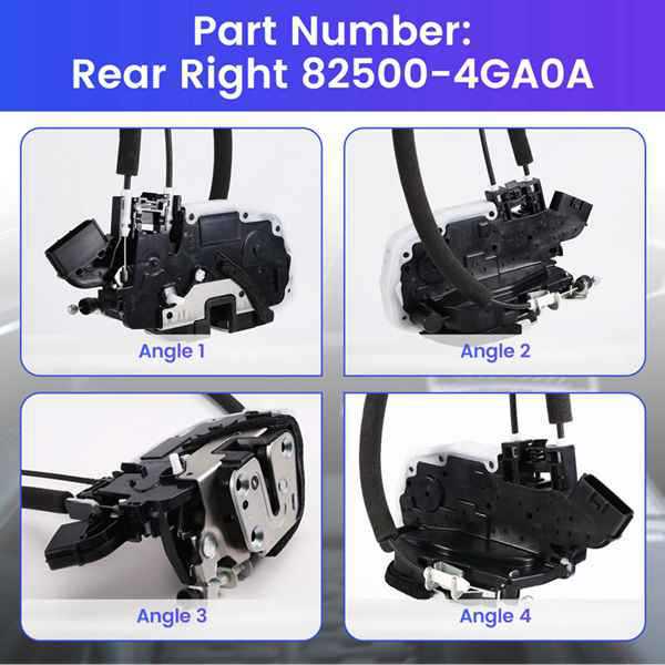 Rear Right Door Lock Actuator 825004GA0A for Infiniti 2014-2017 Models (Part 82500-4GA0A).