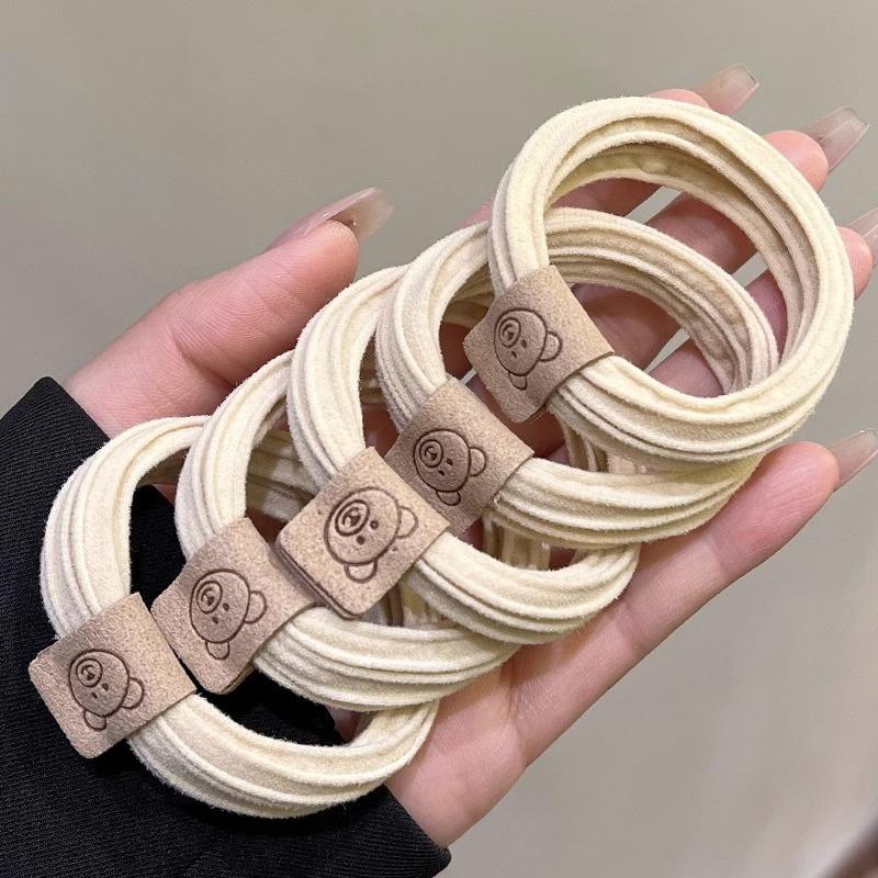 Elastico per Capelli a Scrunchie in Lussuosa Pelle Nera - Elastico Durevole per Capelli da Donna