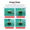 Solderless RJ11 To 8Pin Terminal Block Adapter RJ11 Male Plug / Female Jack To 8P Spring Push Terminal Connector