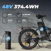 VARUN  C20-1 Folding Electric Bike for Adultswith 250W Motor and 48V 13AH Removable Battery