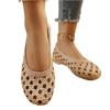 Women’s Closed Toe Hollow Out Slip On Casual Flats Lightweight Breathable Summer Sandals for Outdoor and Indoor Use