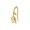 Damila  in Stock 925 Silver 18K Gold Plated Plant Design Series Flower Butterfly Leave Stud Earrings for Women Gift