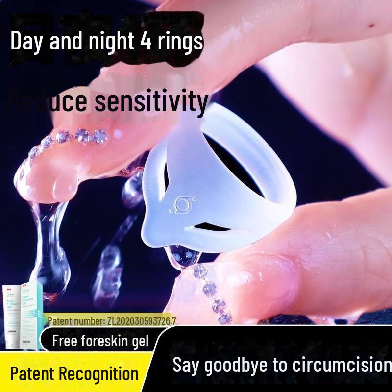 Nine-Color Life Male Enhancement Ring: Anti-Recovery Lock for Foreskin Management and Adult Use