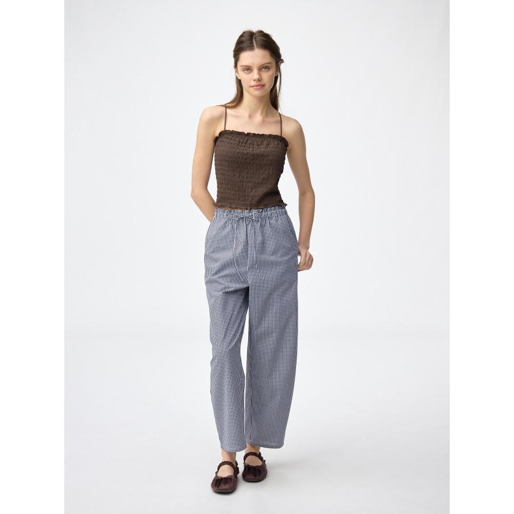 Gu By Uniqlo Brafeel Cropped Shirring Tube Top