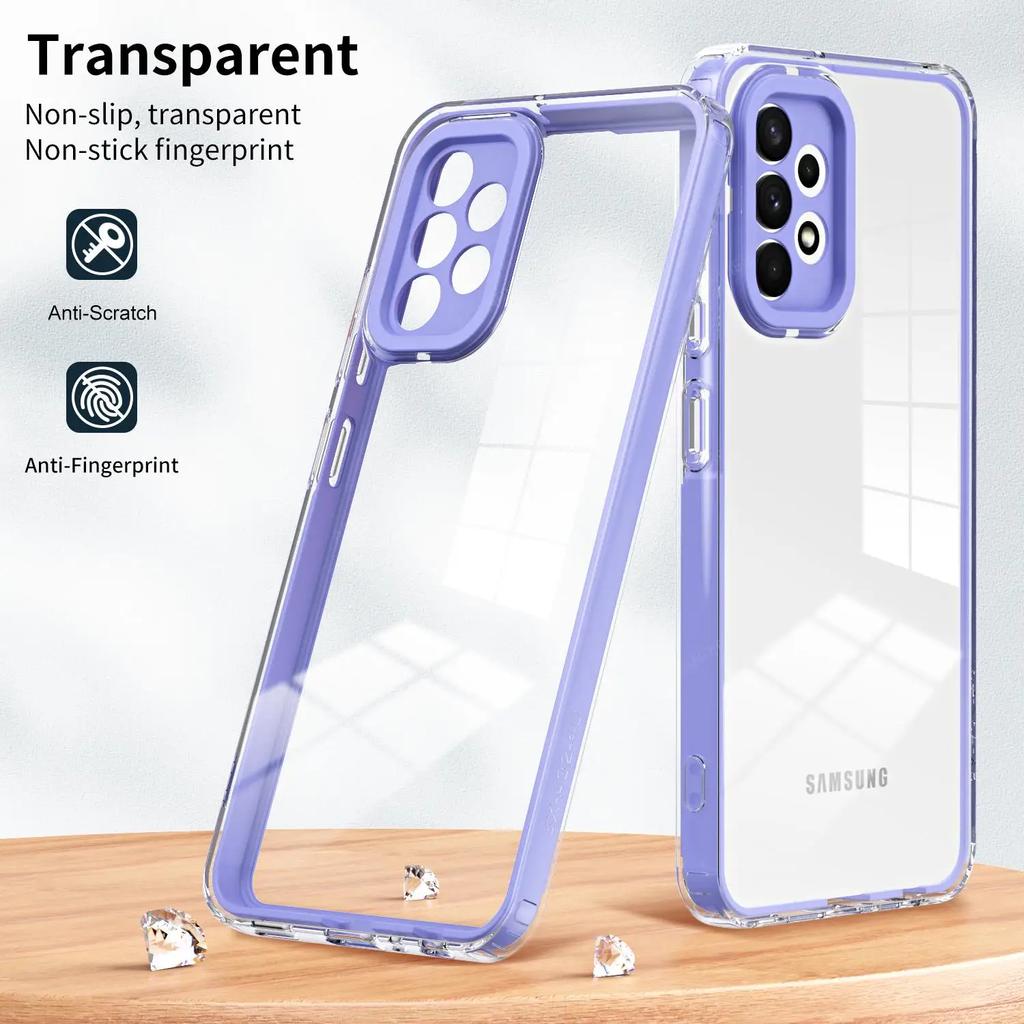 360 ° Stoßfestes Case Für Samsung Galaxy A55 A35 A25 A15 A05 A73 A72 A54 A53 A52 A34 4 5G 2022 Luxus 3-in-1 HD Transparentes Case