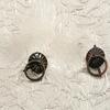 Antique Bronze Metal Cabinet Knobs - Vintage Ring Pull Handles for Jewelry Box, Vanity Drawer, and Cabinet Decorations