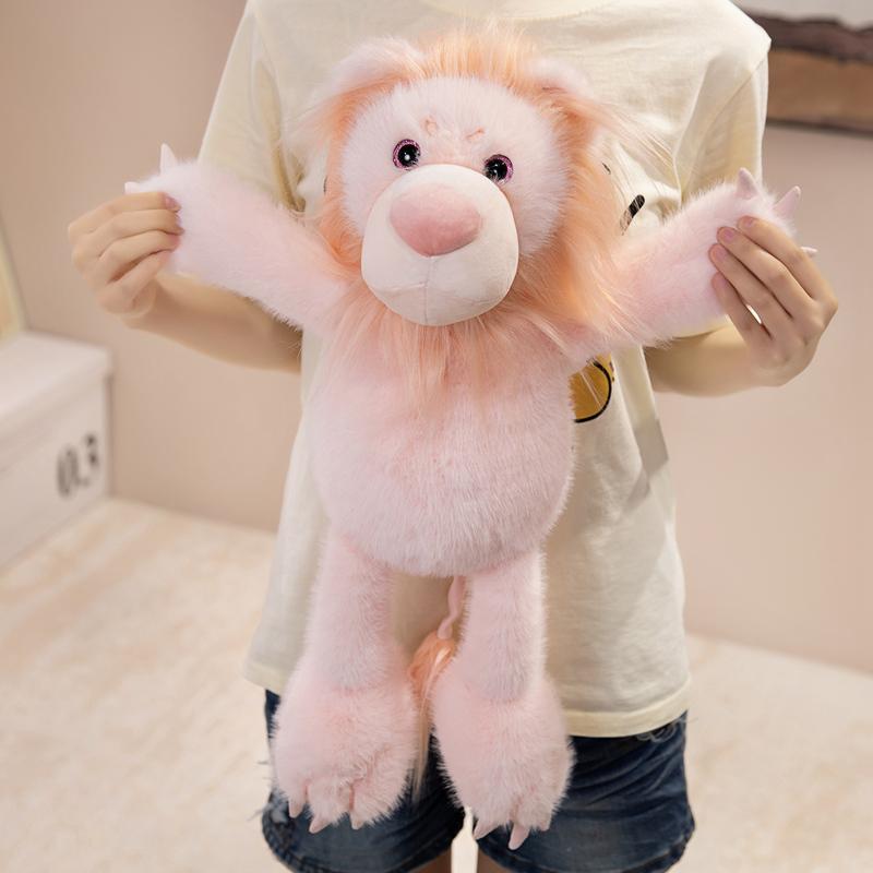 40/50 Cm Warm Hugging Cartoon Lion Plush Toys Soft Cozy Long Legs Lion Doll Gentle Cute Kids Appease Animal Doll Nice Gift