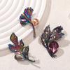 Plant and Flower Colorful Plating Series Brooch Female High-end Color Butterfly, Leaf Diamond Pearl Corsage