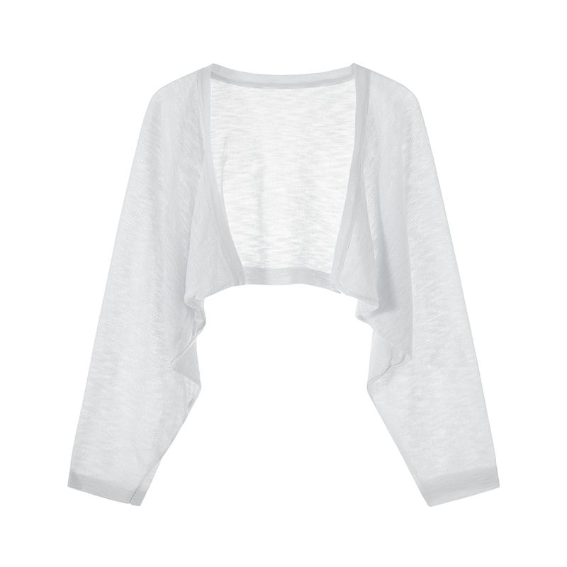 

Ice Silk Sun Protection Outerwear Small Waistcoat Suspender Skirt Cardigan White S