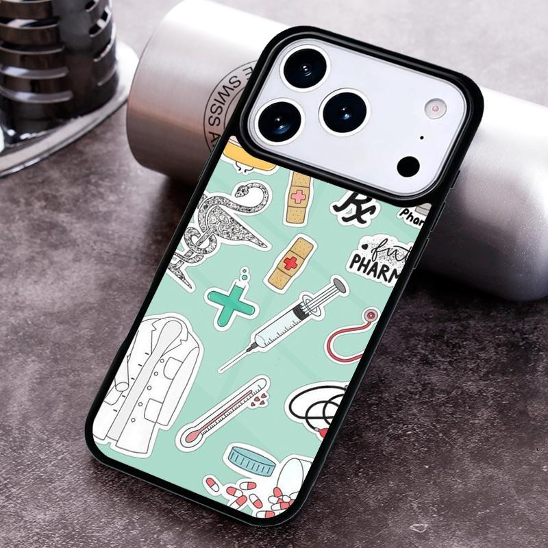 Nurse Medical Medicine Health Phone Case for iPhone 17 16 15 Pro Max Air 14 13 12 11 Plus Shockproof Capa Cover