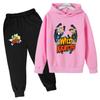 Wild Kratts Kids Spring Autumn Cartoon Print 2pcs Hoodie Pants Tracksuits 2-13 Years Boys Girls Casual Outfits Children Clothes