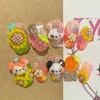 Kawaii Handmade Square Press On Nails Art Party Stickers Cute Flower Panda Bear Animal Custom Acrylic Fake Nails