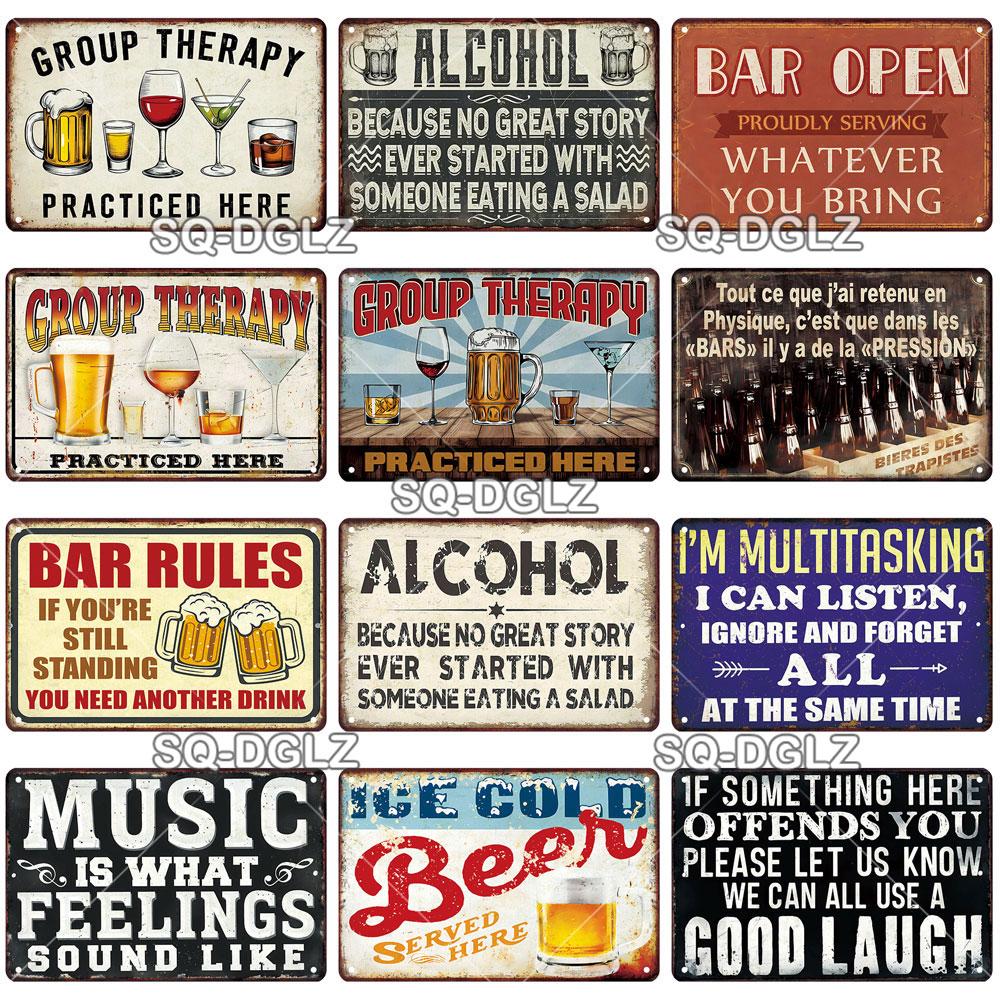 Vintage Metal Tin Sign Wall Decor Pub Bar Beer Retro Plaque Poster Wall Art Home Decor