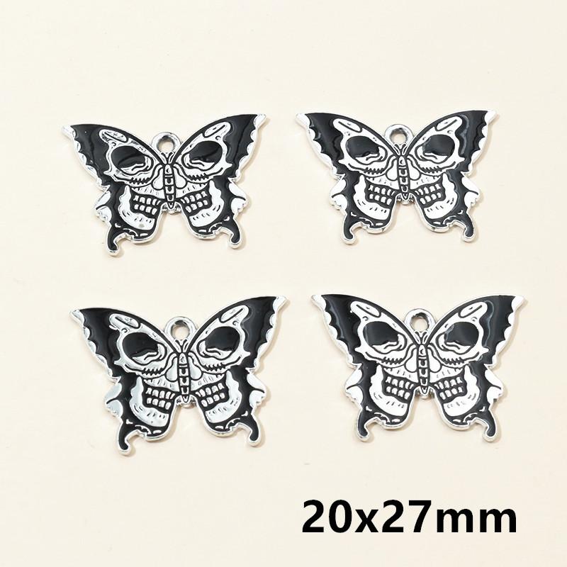 

10pcs Enamel Animal Panda Skull Butterfly Charms Pendant Alloy Metal DIY Jewelry Making Accessories for Earrings Necklace