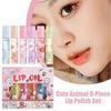 6 Pcs Lip Oil Set Sexy Colour Hydrating Moisturise Lip Glossy Oil Sweet