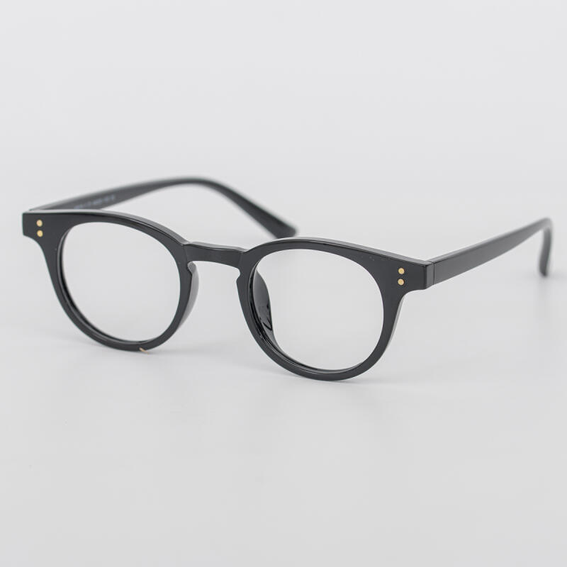 SBKA Icon-C01 Round Horn-Rimmed Glasses (Blue Light Blocking)