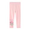 European & American Mid-Waist Patterned Girl's Cotton Leggings - Soft, Elastic, Summer Pants for Little Girls