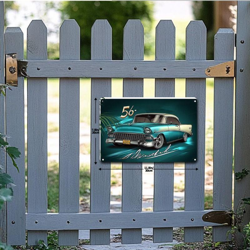 Retro Car Metal Tin Sign Vintage Garage Wall Decor